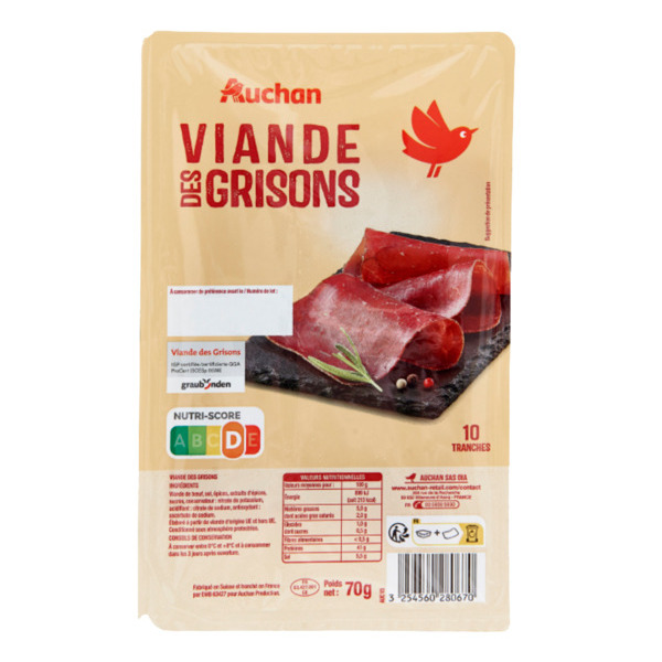 Viande Des Grisons Auchan