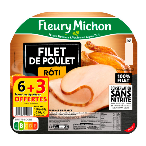 Filet De Poulet Rôti Fleury Michon