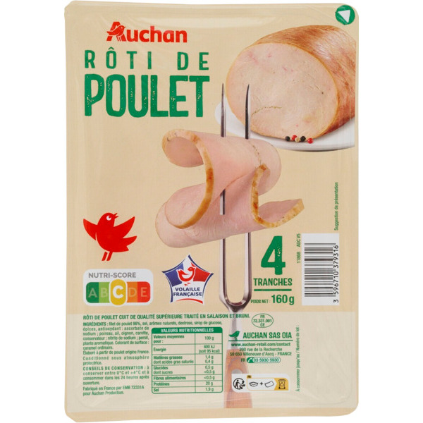 Rôti De Poulet Auchan