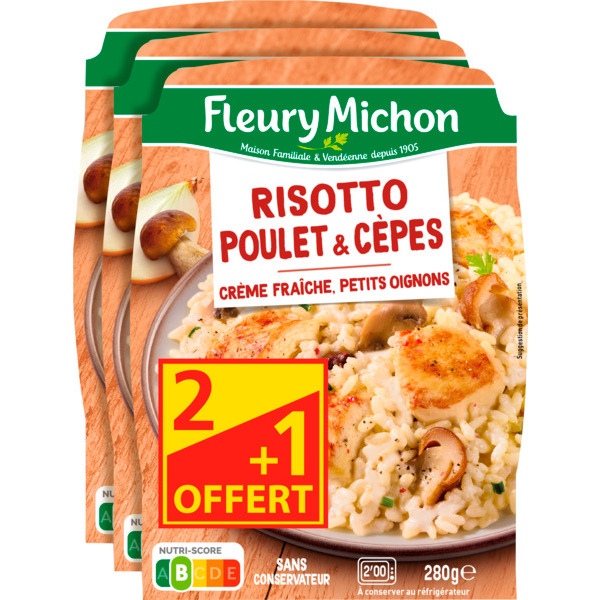 Risotto Au Poulet & Cèpes Fleury Michon