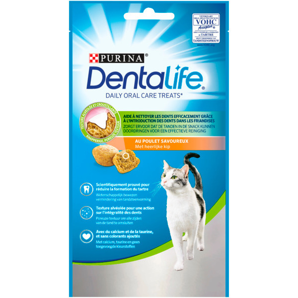 Friandises Pour Chat Adulte Au Poulet Dentalife