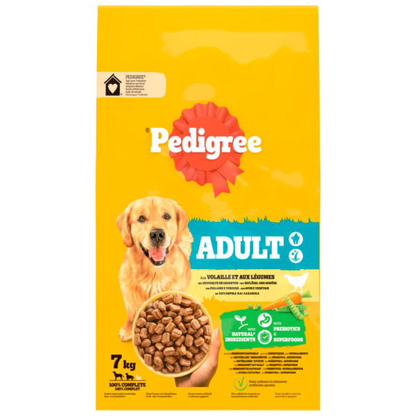 Croquettes À La Volaille Et Aux Légumes Pour Chien Adulte Pedigree