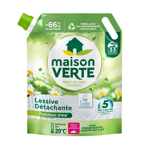 Lessive Liquide Aux Huiles Essentieles Maison Verte