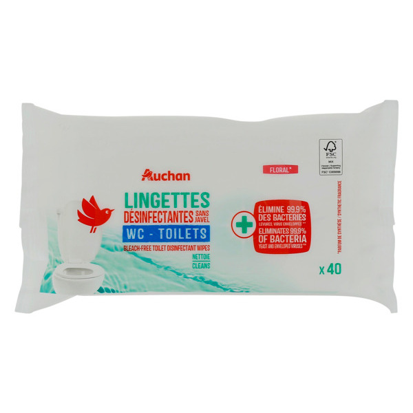 Lingettes Désinfectantes Toilettes Auchan