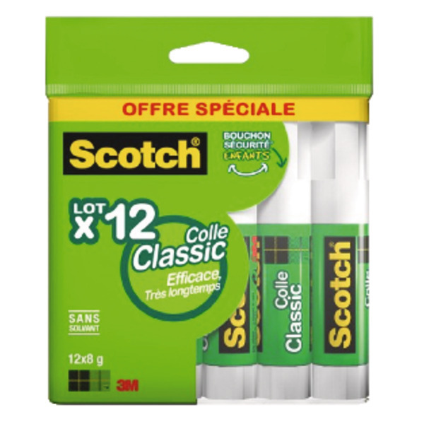 12 Batons De Colle 8G Scotch