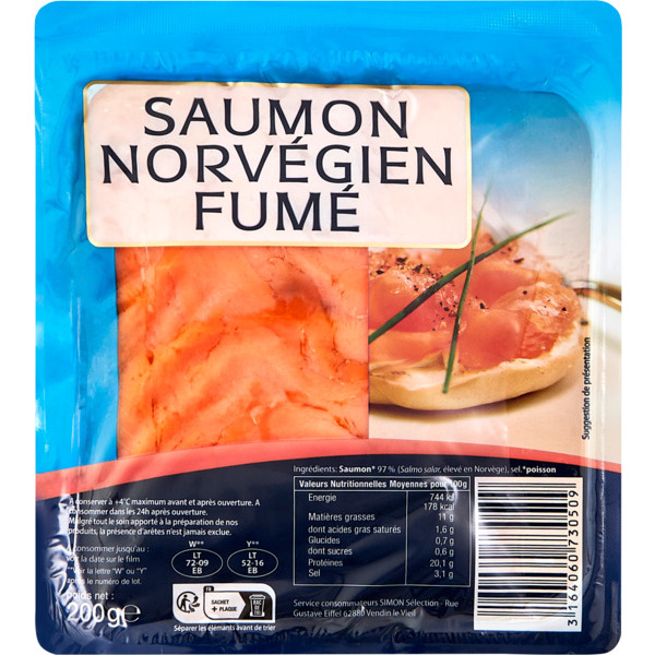 Saumon Fumé De Norvège 