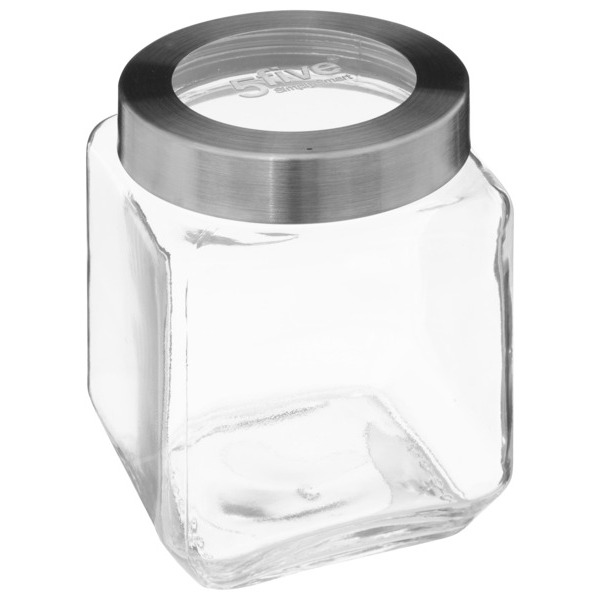 Bocal 1.2 L En Verre Avec Couvercle En Inox