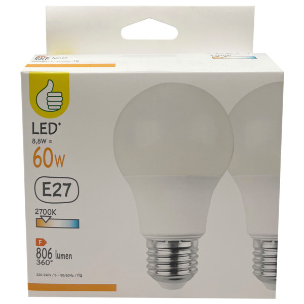 Lot De 2 Ampoules Led Standard 60 W