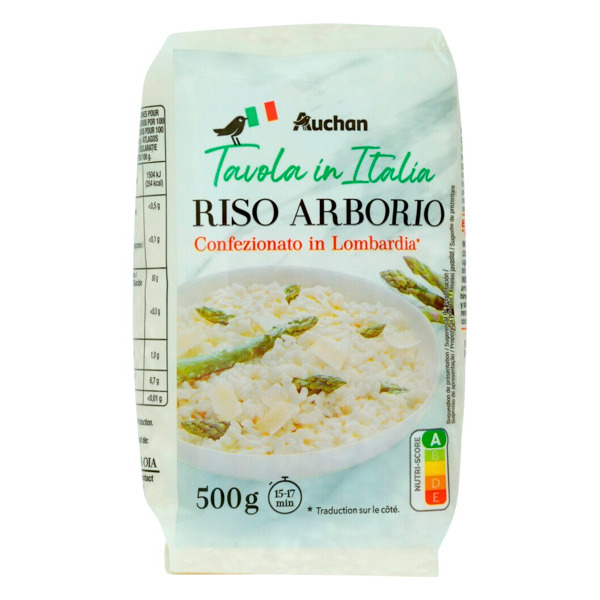 Riz Arborio Auchan Tavola In Italia