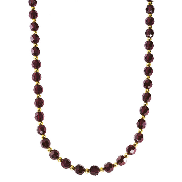 Collier Or 375 Millièmes Et Grenats