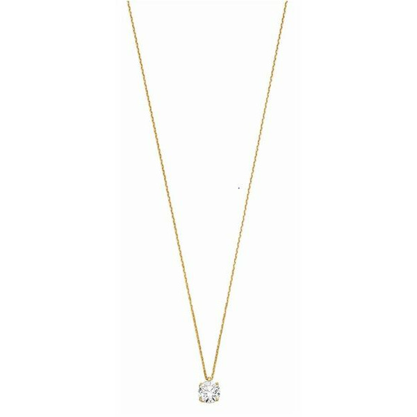 Collier Or 750 Millièmes Recyclé Et Diamant De Synthèse 1 Carat