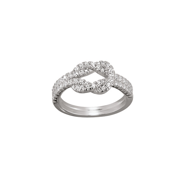 Bague Argent Et Oxydes De Zirconium