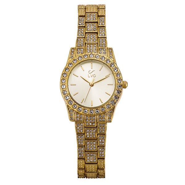 Montre Lvo Femme Dorée Strass