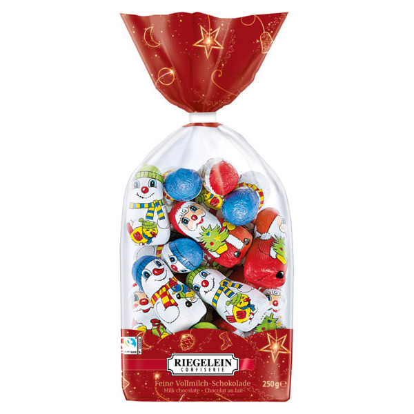 Sachet Alu Bonshommes De Neige Et Pères Noël Riegelein