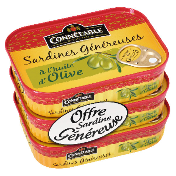 Sardines Généreuses À L'huile D'olive Connetable