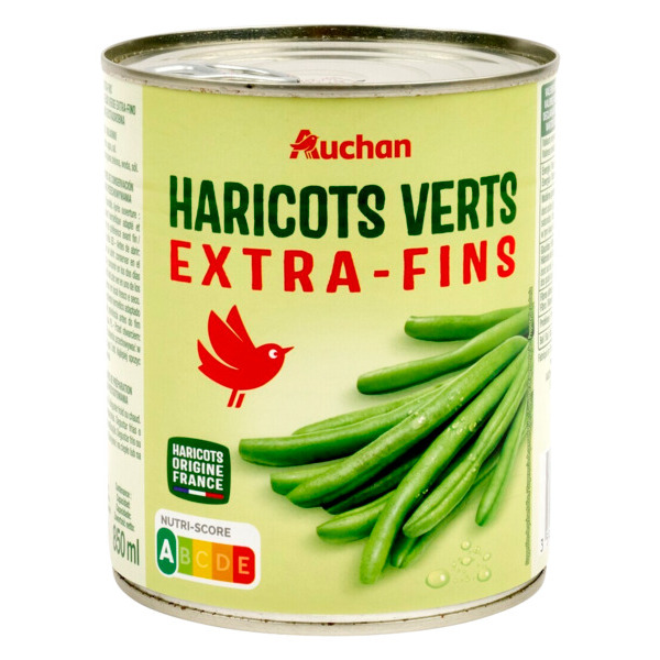 Haricots Verts Extra Fins Auchan