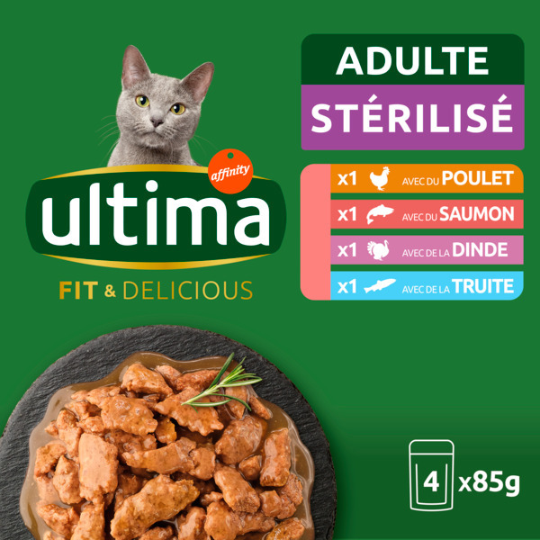 Sachets Repas Pour Chat Stérilisé Ultima