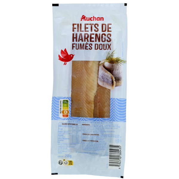 Filets De Harengs Fumés Doux Auchan