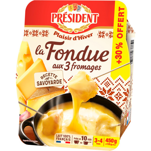 La Fondue Aux 3 Fromages Président