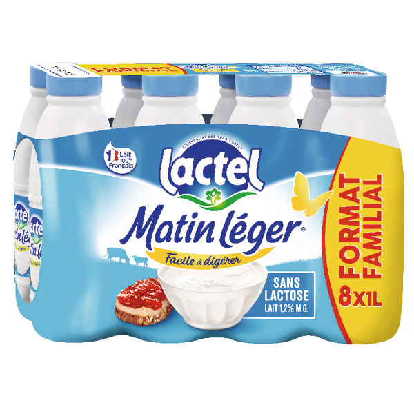 Lait Matin Léger De Lactel