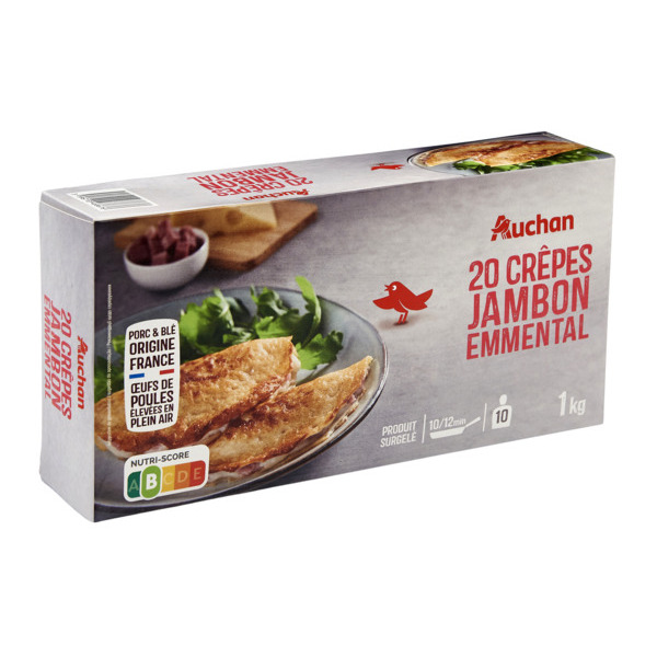 Crêpes Jambon Emmental Surgelées Auchan