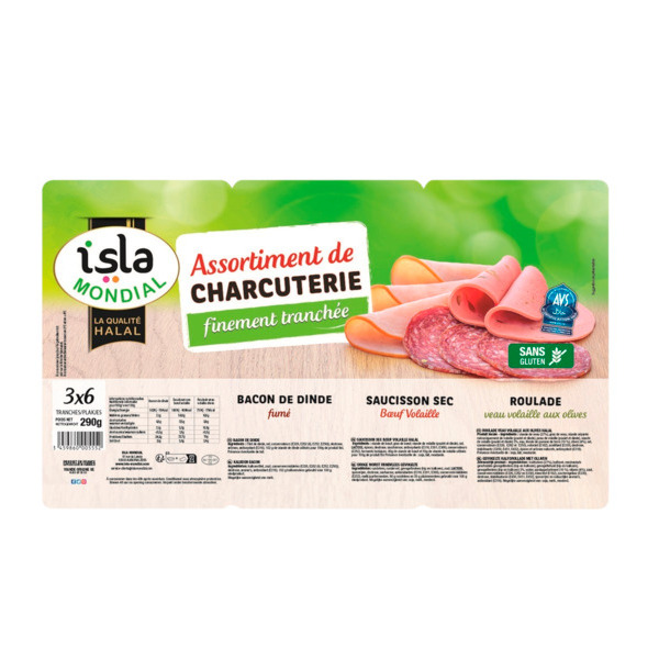 Assortiment De Charcuterie Finement Tranchée Halal Isla Mondial