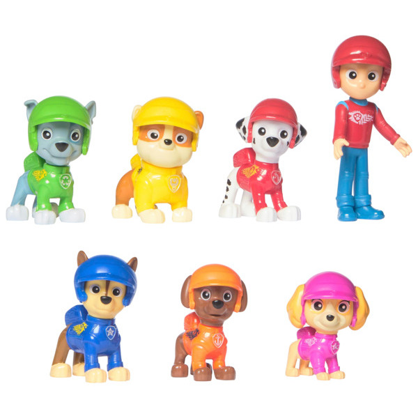 Multipack De 7 Figurines Rescue Wheels La Pat' Patrouille