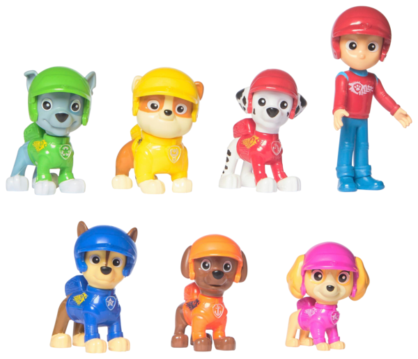 Multipack De 7 Figurines Rescue Wheels La Pat' Patrouille