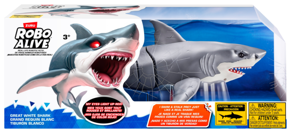 Robo Alive White Shark Attack