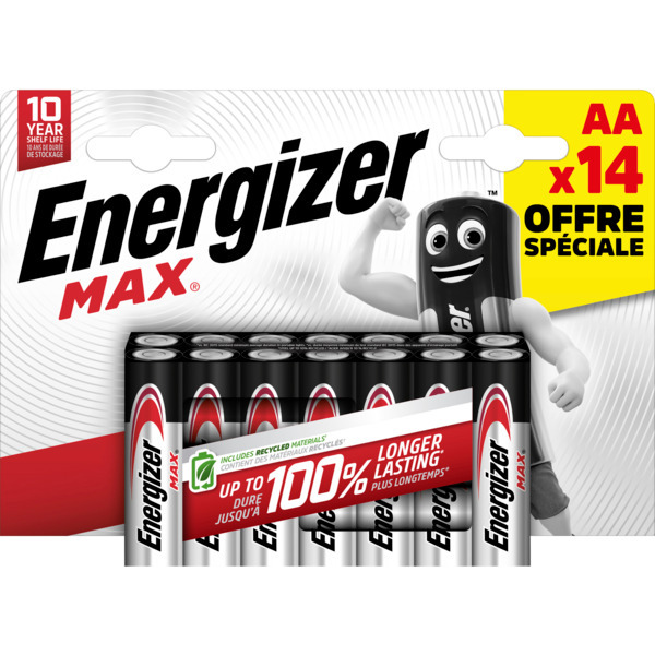 Lot De 14 Piles Max Energizer