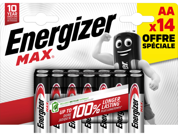 Lot De 14 Piles Max Energizer