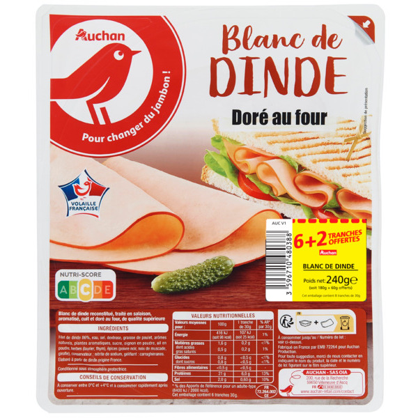 Blanc De Dinde Auchan