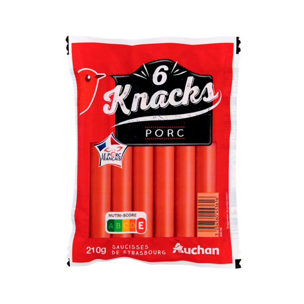 Knacks Pur Porc Auchan