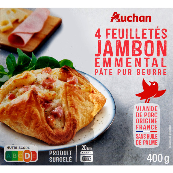 Feuilletés Jambon Emmental Surgelés Auchan