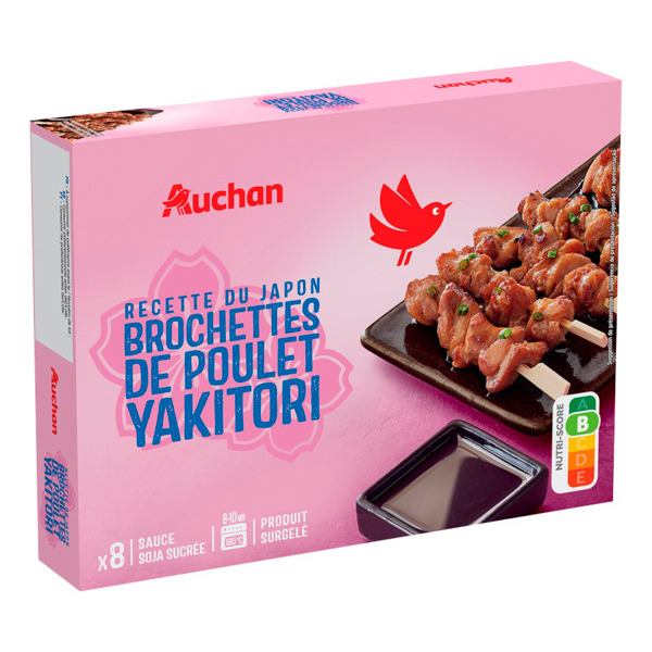 Brochettes De Poulet Yakitori Surgelées Auchan