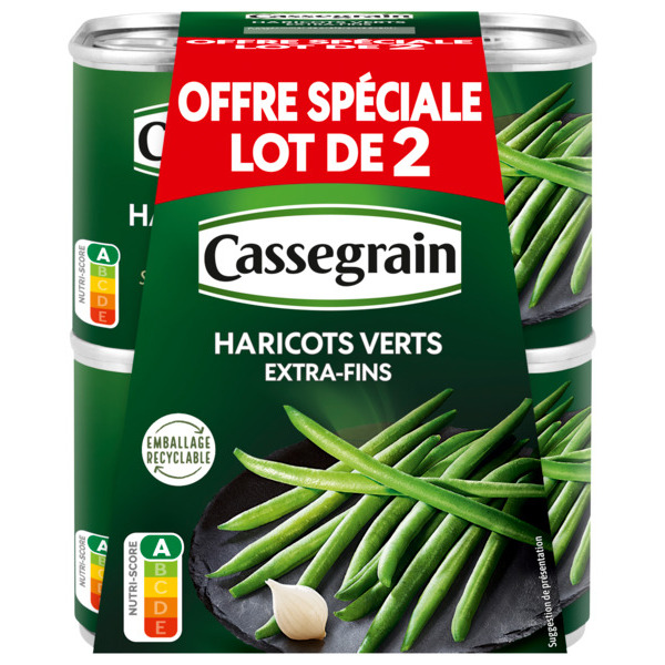 Haricots Verts Extra Fins Cassegrain