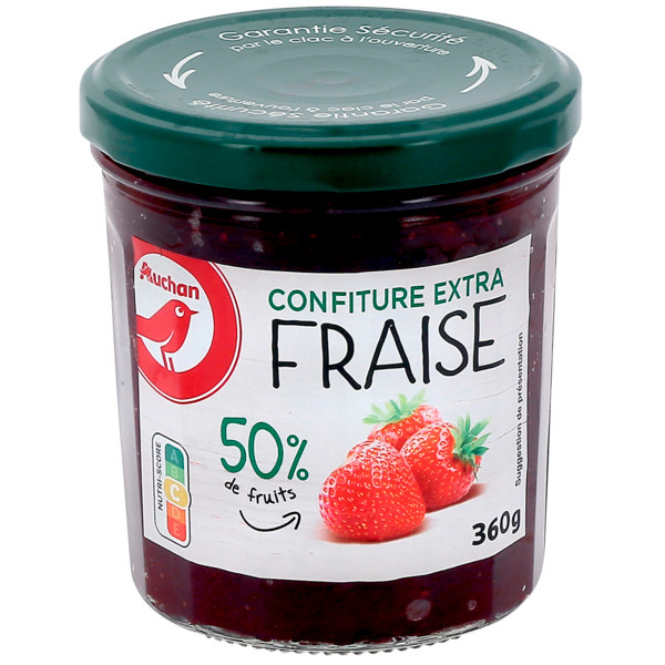 Confiture Extra Fraise Auchan