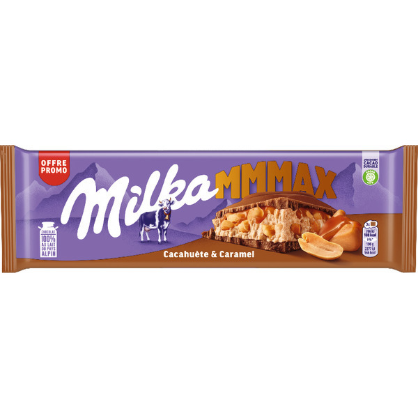 Tablettes De Chocolat Cacahuètes Caramel Milka