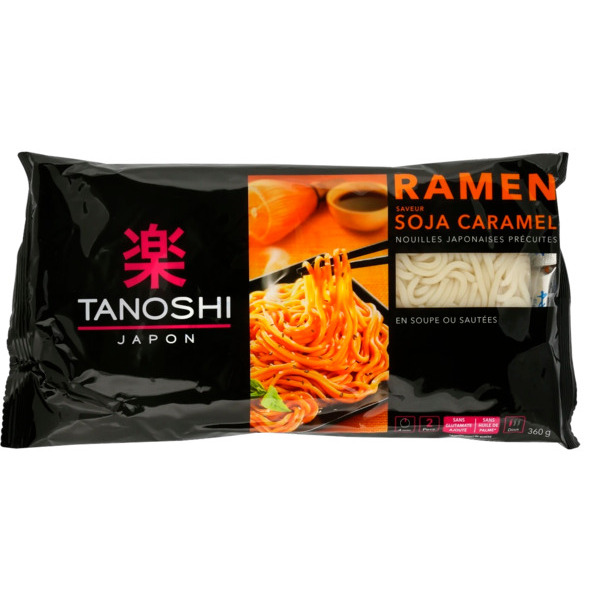 Nouilles Ramen Précuites Soja Caramel Tanoshi