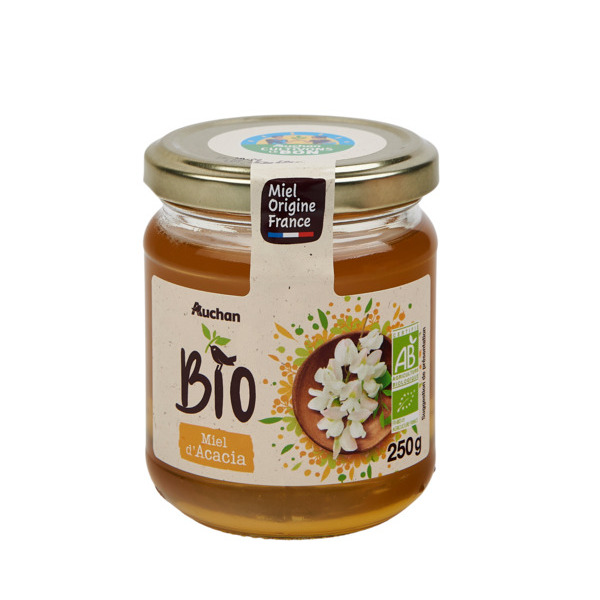 Miel D'acacia Filière Auchan Bio "Cultivons Le Bon"