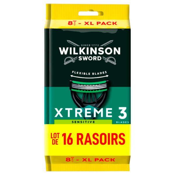 Rasoirs Jetables Sensitive Xtreme 3 Wilkinson