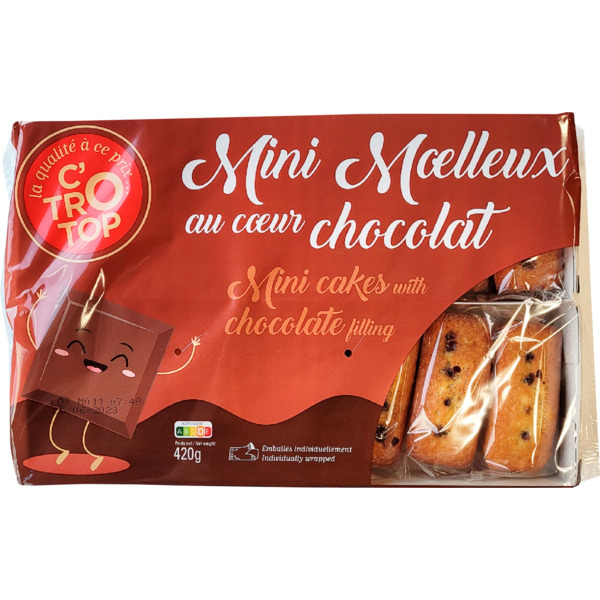 Mini Moelleux Coeur Au Chocolat X 14	