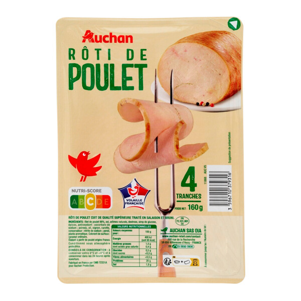 Rôti De Poulet Auchan 