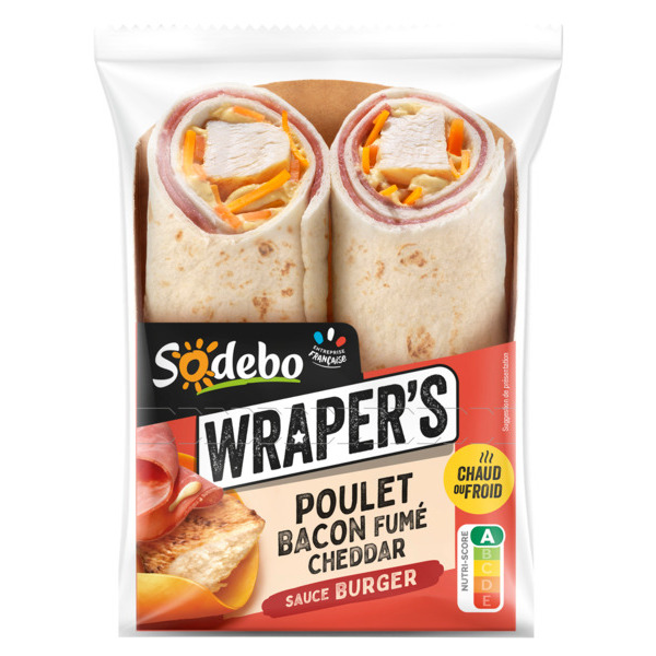 Wraper's Poulet Bacon Fumé Cheddar Sodebo