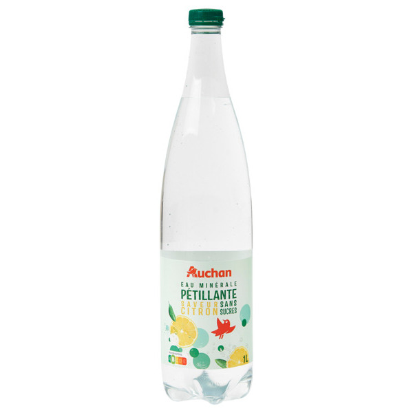 Eau Minérale Pétillante Saveur Citron Auchan