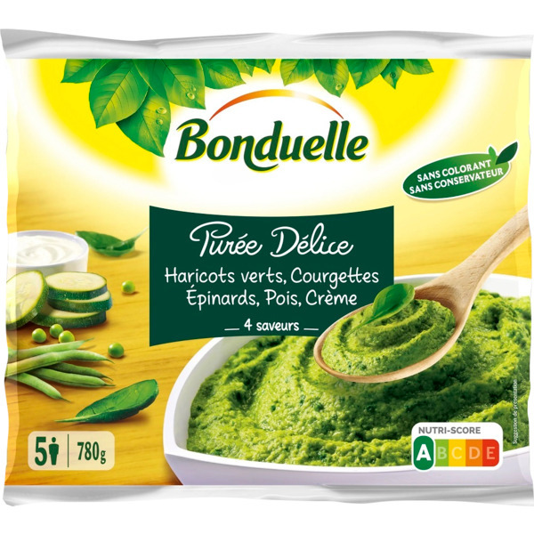 Purée Délice 4 Saveurs Surgelée Bonduelle 