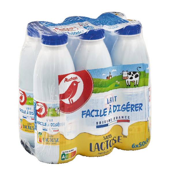 Lait Facile À Digérer Sans Lactose Auchan