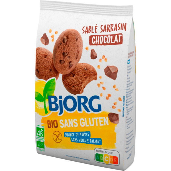 Sablé Sarrasin Chocolat Sans Gluten Bio Bjorg