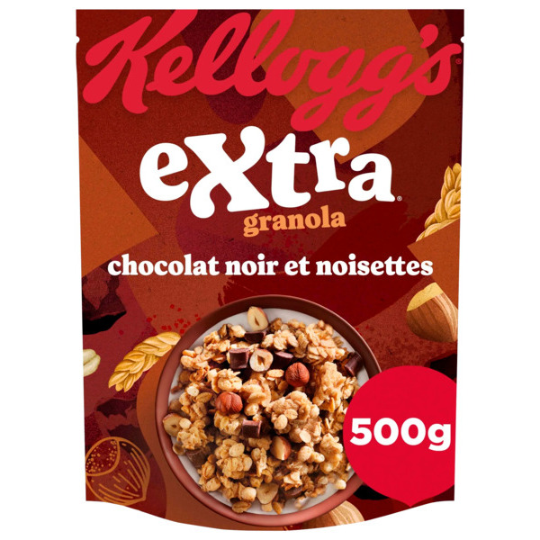 Céréales Extra Chocolat Noir Noisettes Kellogg's 