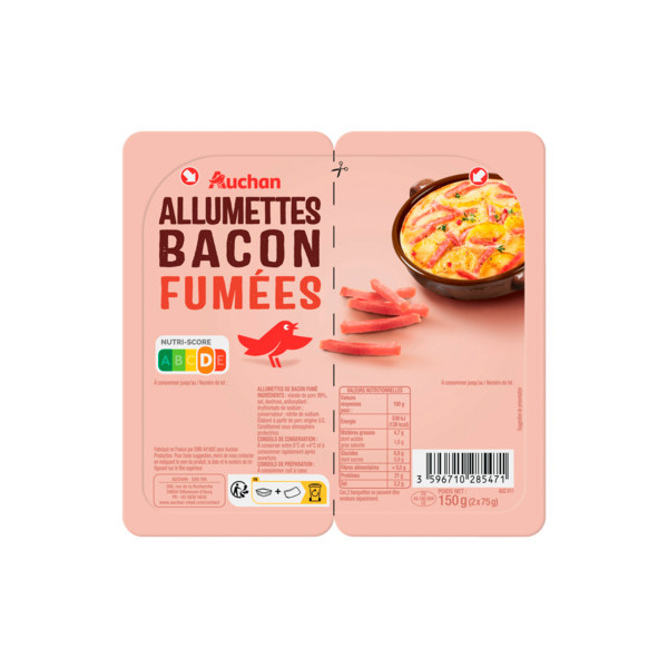 Allumettes De Bacon Fumé Auchan